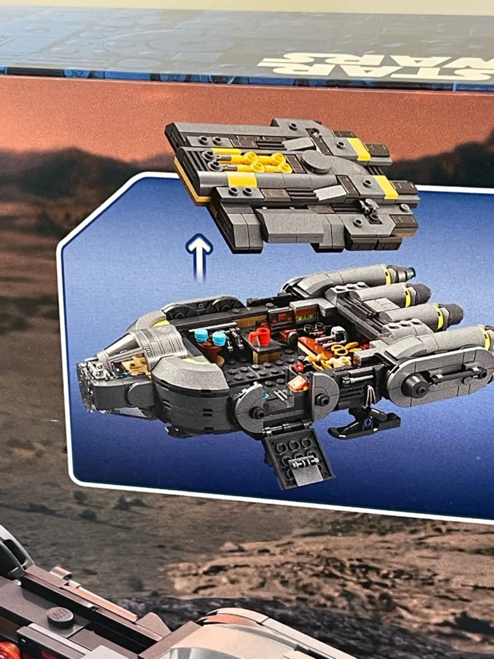 LEGO Star Wars Anzellan Starship - Gray/Yellow/Black 75445 701Pcs 9+ NIP Sealed